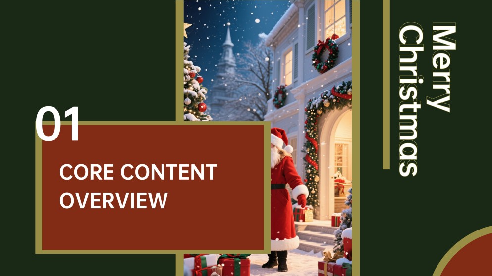 Templat PPT Tema Krismas Perayaan