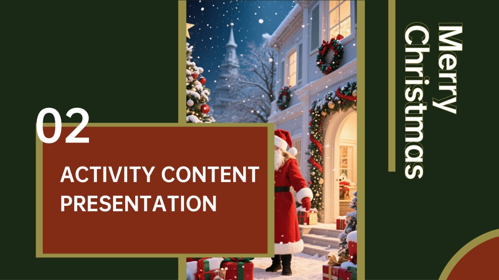 Templat PPT Tema Krismas Perayaan