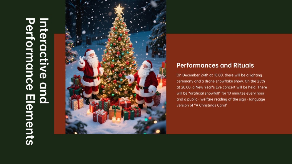 Templat PPT Tema Krismas Perayaan