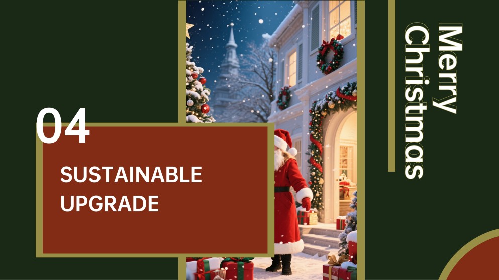 Templat PPT Tema Krismas Perayaan