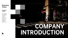 เทมเพลตพาวเวอร์พอยต์แนะนำธุรกิจที่หรูหรา