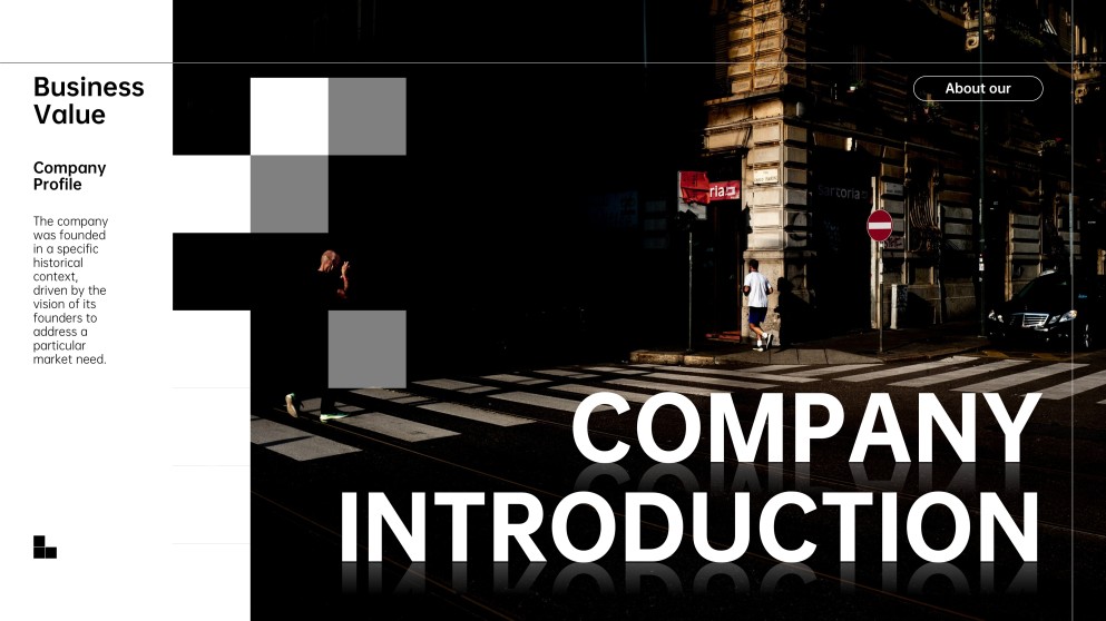 เทมเพลตพาวเวอร์พอยต์แนะนำธุรกิจที่หรูหรา