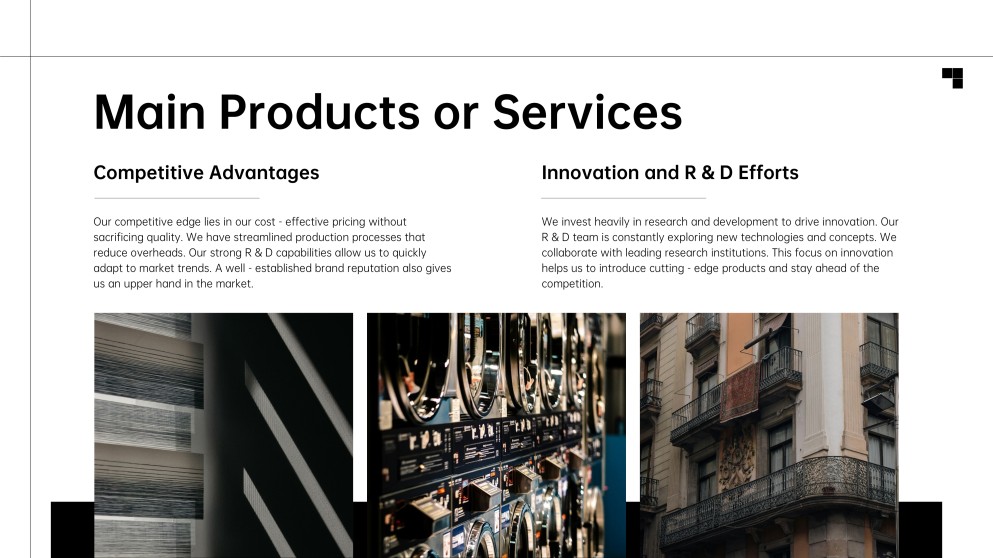 เทมเพลตพาวเวอร์พอยต์แนะนำธุรกิจที่หรูหรา