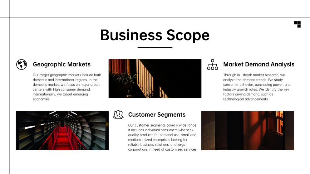 เทมเพลตพาวเวอร์พอยต์แนะนำธุรกิจที่หรูหรา