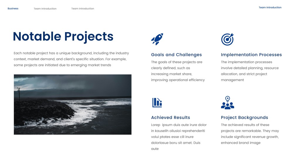 Modèle PPT de présentation de l'équipe professionnelle d'affaires