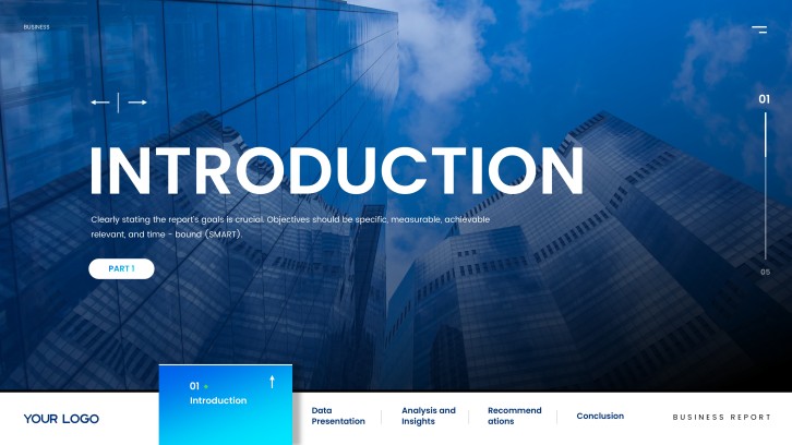 Corporate Business Report for Annual Reviews slide 3: Introduction