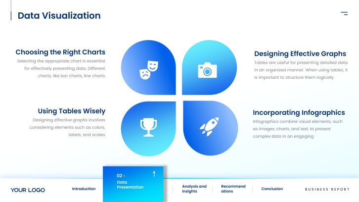 Corporate Business Report for Annual Reviews slide 8: Data Visualization
