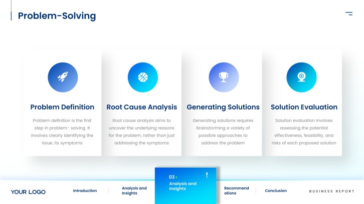 Corporate Business Report for Annual Reviews slide 11: Problem-Solving