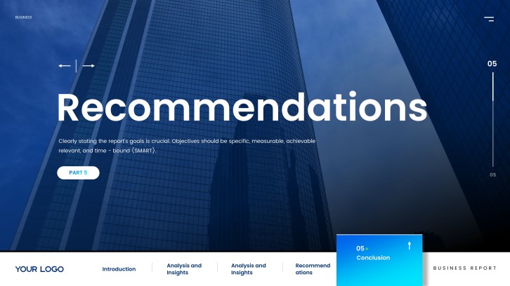 Corporate Business Report for Annual Reviews slide 16: Recommendation Summary