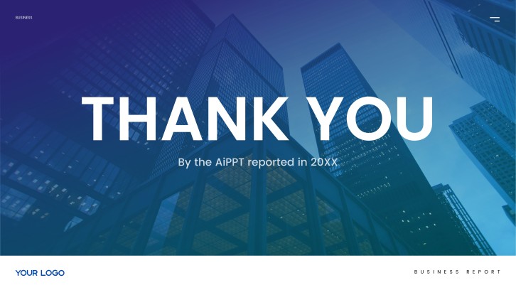 Corporate Business Report for Annual Reviews slide 19: Thank You and Q&A