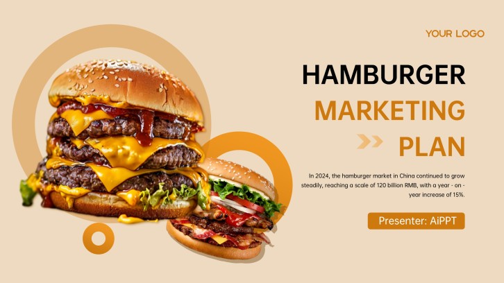 Template PowerPoint Rencana Pemasaran Konten yang Menarik
