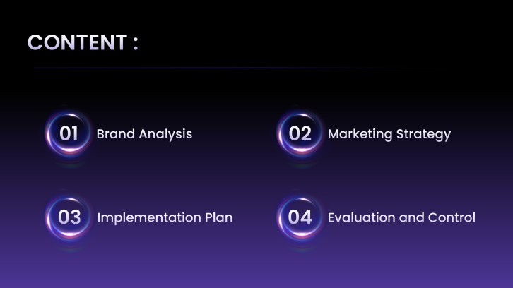 Northstar Coffee strategy contents slide preview