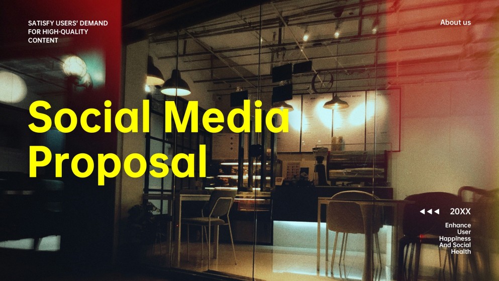 Social Media Strategy Proposal PowerPoint Template