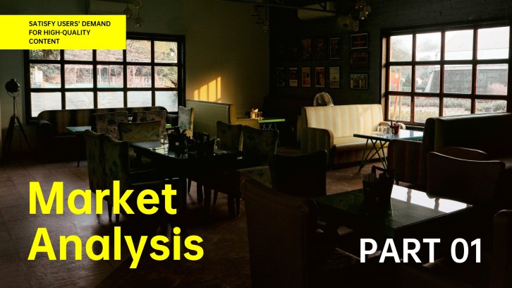 Northstar Coffee social media strategy running example market analysis slide