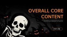Plantilla de PowerPoint de Esqueleto de Halloween