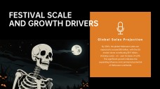 Plantilla de PowerPoint de Esqueleto de Halloween