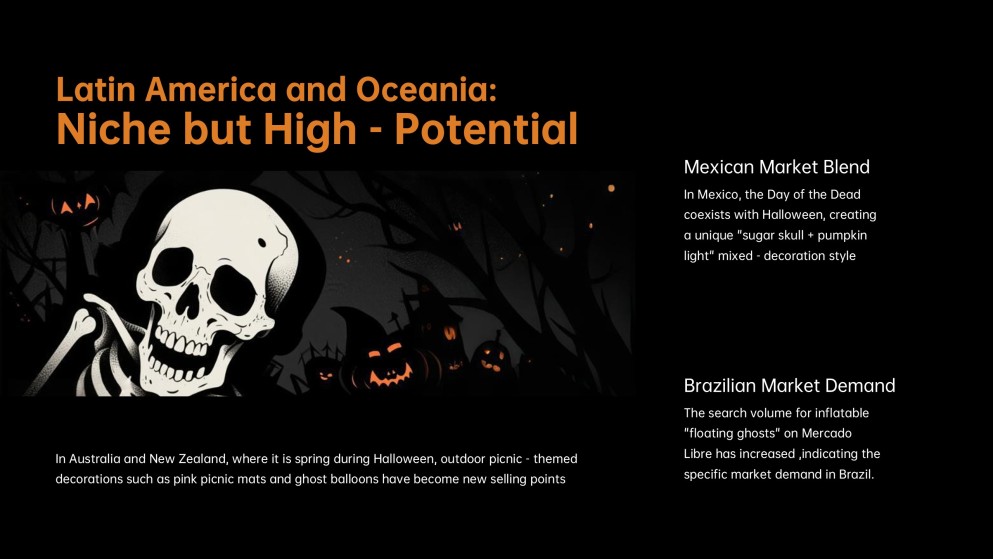 Plantilla de PowerPoint de Esqueleto de Halloween