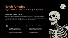 Plantilla de PowerPoint de Esqueleto de Halloween