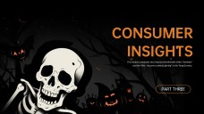 Plantilla de PowerPoint de Esqueleto de Halloween