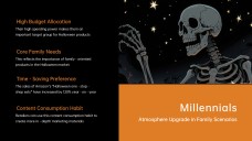 Plantilla de PowerPoint de Esqueleto de Halloween