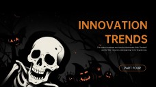 Plantilla de PowerPoint de Esqueleto de Halloween