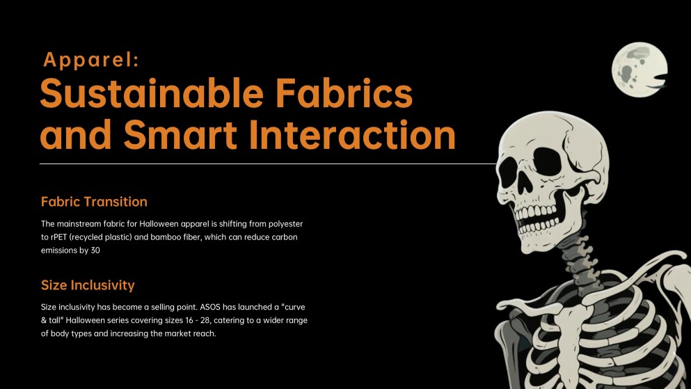 Plantilla de PowerPoint de Esqueleto de Halloween