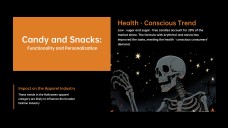 Plantilla de PowerPoint de Esqueleto de Halloween