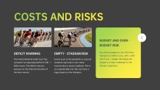 活気に満ちたオリンピックゲームプレゼンテーションテンプレート：黄色と緑