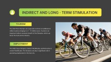 活気に満ちたオリンピックゲームプレゼンテーションテンプレート：黄色と緑