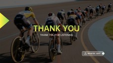 活気に満ちたオリンピックゲームプレゼンテーションテンプレート：黄色と緑