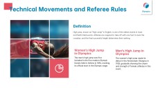 Free Olympic Games PowerPoint Template: Minimalist High Jump