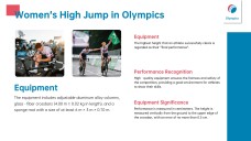 Free Olympic Games PowerPoint Template: Minimalist High Jump