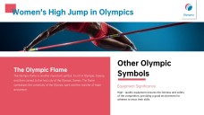 Free Olympic Games PowerPoint Template: Minimalist High Jump