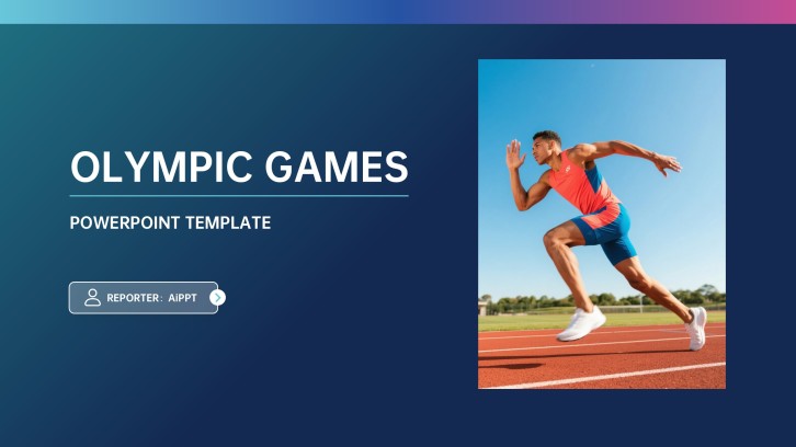 Free Olympic Games PowerPoint Template: Sports & History