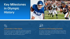 Plantilla PPT de Juegos Olímpicos Profesionales: Estilo Azul y Naranja