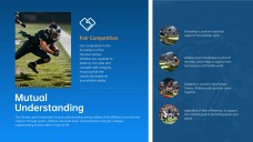 Plantilla PPT de Juegos Olímpicos Profesionales: Estilo Azul y Naranja