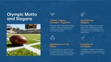 Plantilla PPT de Juegos Olímpicos Profesionales: Estilo Azul y Naranja