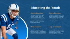 Plantilla PPT de Juegos Olímpicos Profesionales: Estilo Azul y Naranja