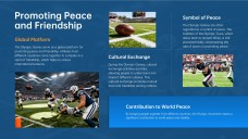 Plantilla PPT de Juegos Olímpicos Profesionales: Estilo Azul y Naranja