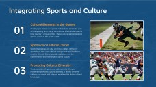 Plantilla PPT de Juegos Olímpicos Profesionales: Estilo Azul y Naranja