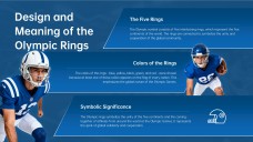 Plantilla PPT de Juegos Olímpicos Profesionales: Estilo Azul y Naranja