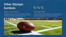 Plantilla PPT de Juegos Olímpicos Profesionales: Estilo Azul y Naranja