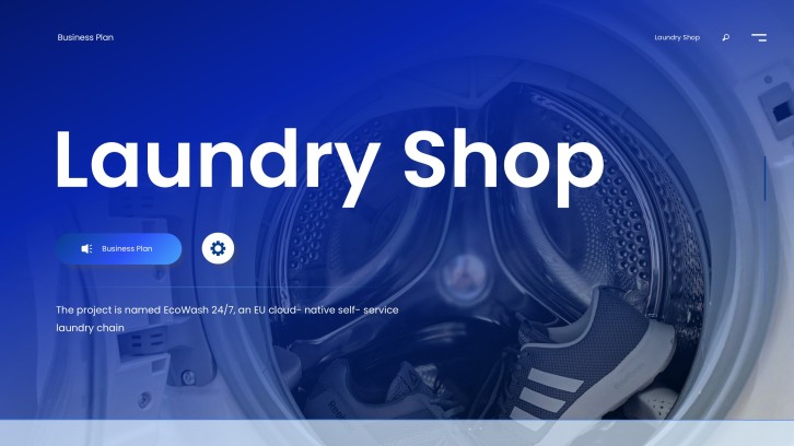 Template Google Slides Pitch Deck Laundry Gratis