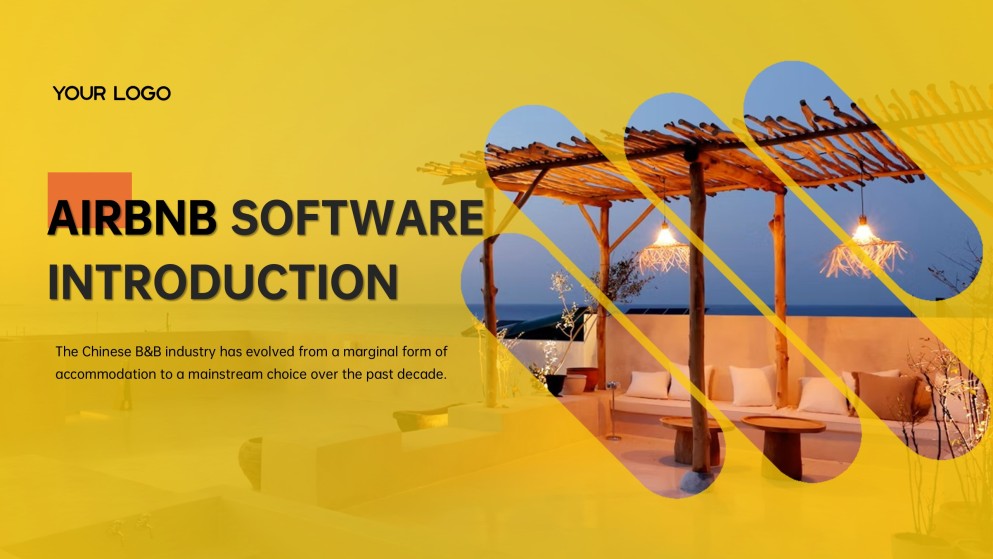 Airbnb-ähnliche Startup Pitch Deck PPT Vorlage