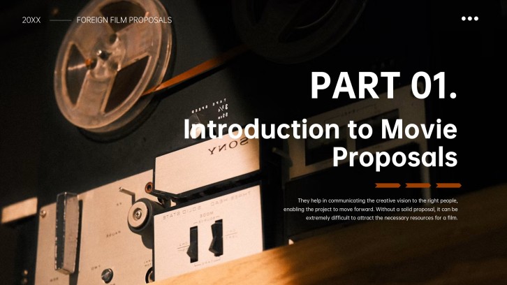 Emberline film pitch deck the movie proposal slide preview
