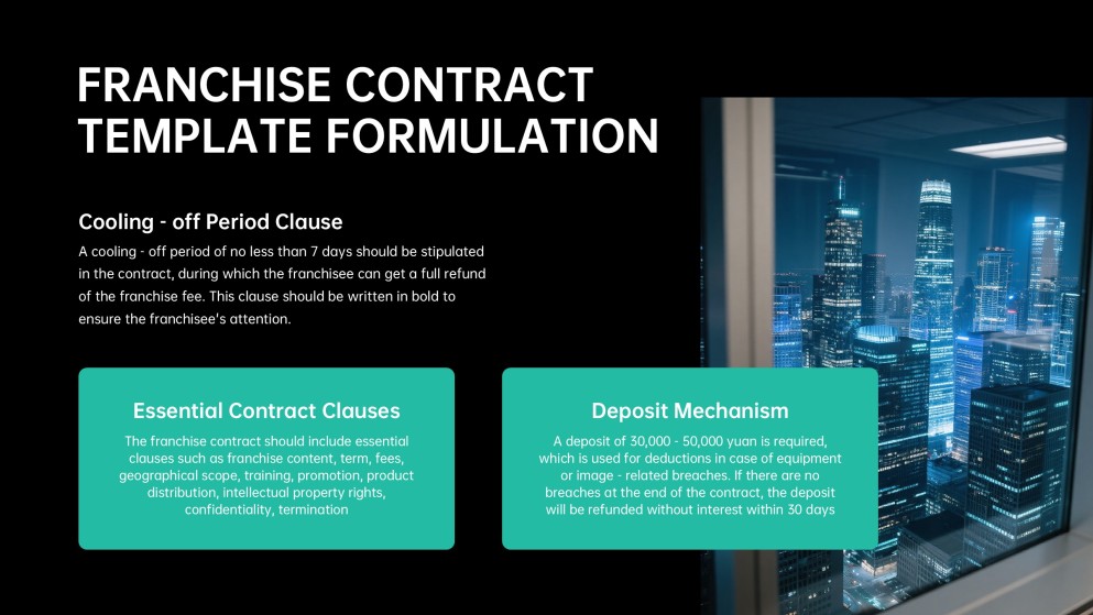 Franchise Sales System Workflow PowerPoint Template