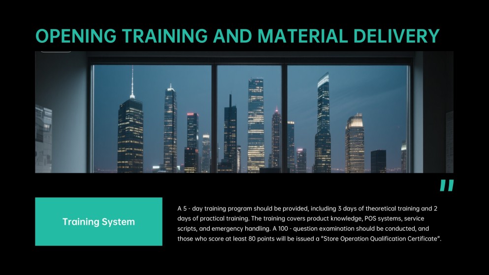 Franchise Sales System Workflow PowerPoint Template