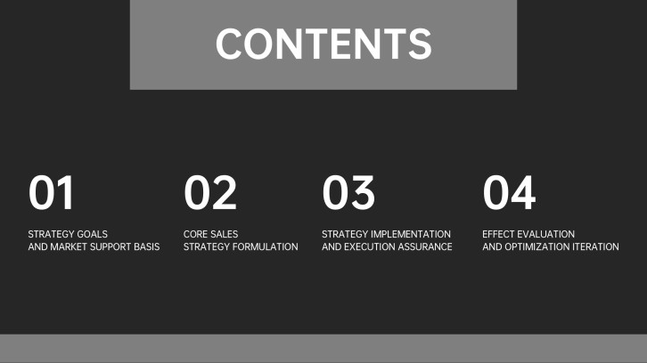 Northstar Cloud sales strategy contents slide