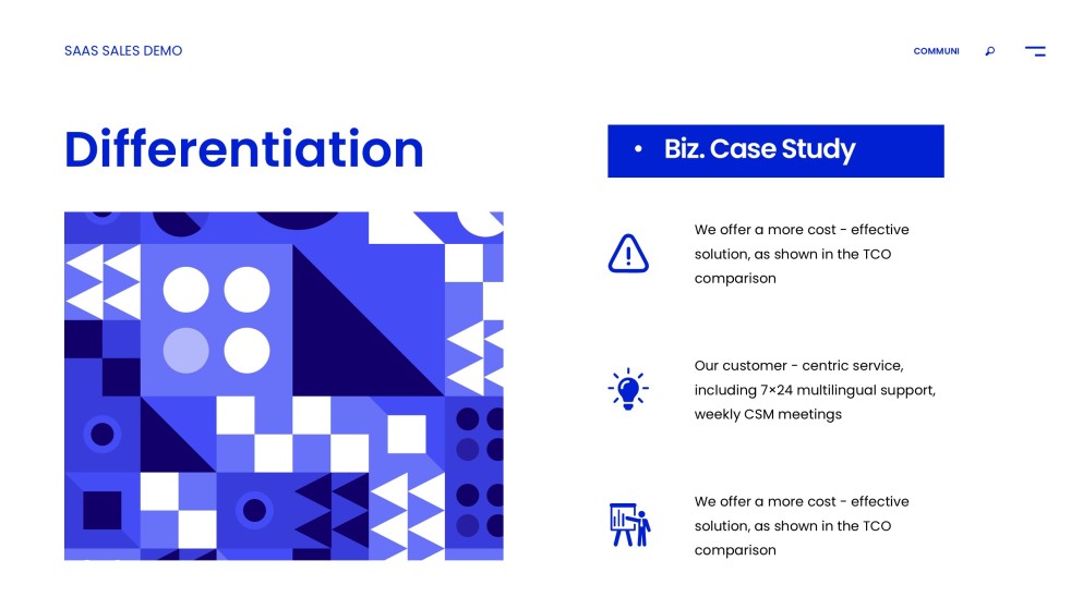 Professional SaaS Sales Pitch Deck Template