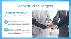 Plantilla de Presentación del Plan de Ventas Moderno Azul